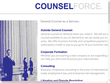 Tablet Screenshot of counselforce.com